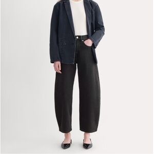 EVERLANE Way-High Curve Jean – Washed Black – Size 27